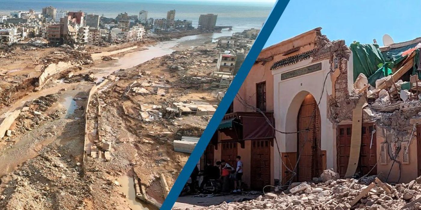 Solidaridad con los damnificados de Marruecos y Libia