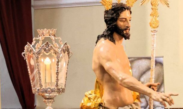 Ceremonia de bendición de la nueva imagen de Cristo Resucitado. Lucena